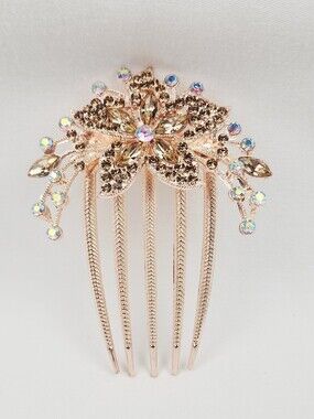 Flower Bridal Wedding Crystal Rhinestone Comb Clip Hair Accessorie